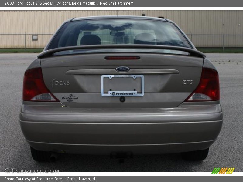 Arizona Beige Metallic / Medium Parchment 2003 Ford Focus ZTS Sedan