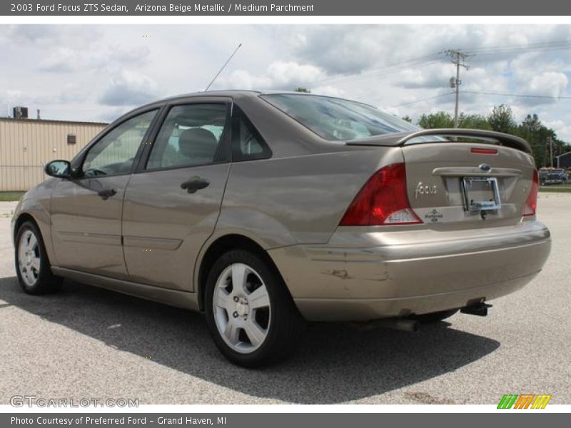 Arizona Beige Metallic / Medium Parchment 2003 Ford Focus ZTS Sedan