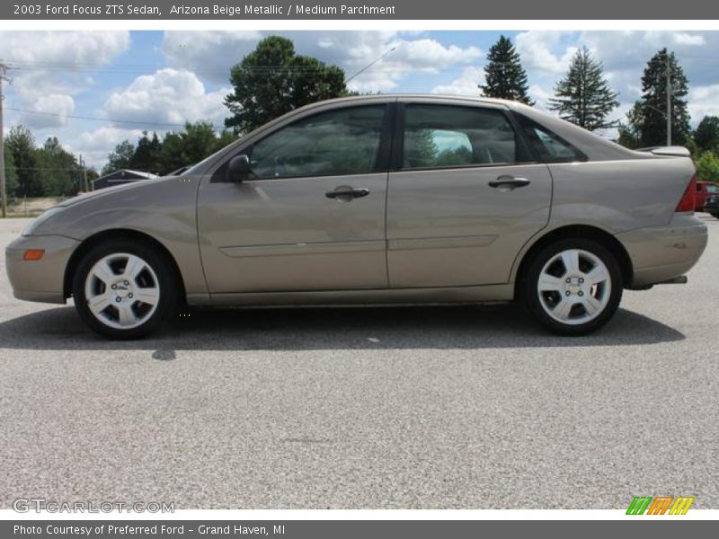 Arizona Beige Metallic / Medium Parchment 2003 Ford Focus ZTS Sedan