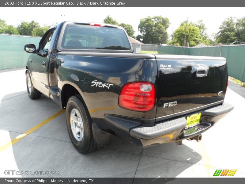 Black / Dark Graphite Grey 2003 Ford F150 XL Sport Regular Cab