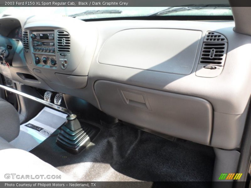 Black / Dark Graphite Grey 2003 Ford F150 XL Sport Regular Cab