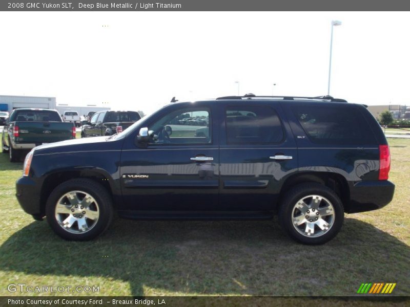Deep Blue Metallic / Light Titanium 2008 GMC Yukon SLT