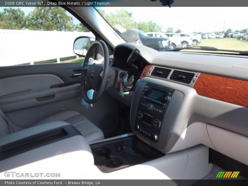 Deep Blue Metallic / Light Titanium 2008 GMC Yukon SLT