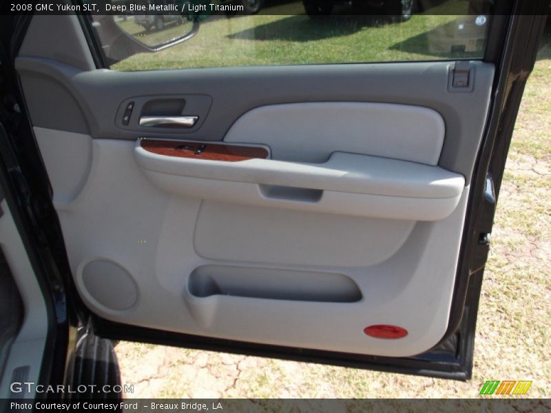 Deep Blue Metallic / Light Titanium 2008 GMC Yukon SLT
