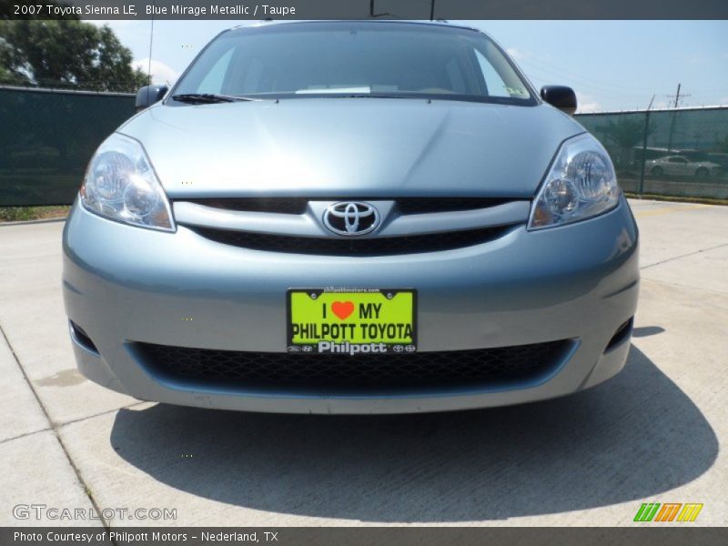 Blue Mirage Metallic / Taupe 2007 Toyota Sienna LE