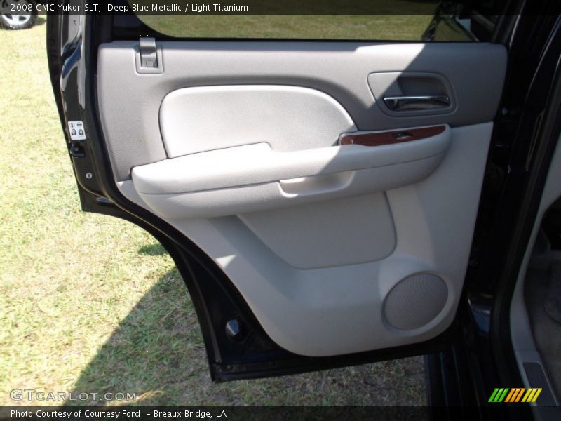 Deep Blue Metallic / Light Titanium 2008 GMC Yukon SLT