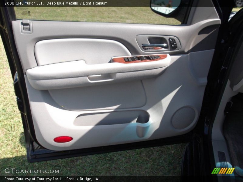 Deep Blue Metallic / Light Titanium 2008 GMC Yukon SLT