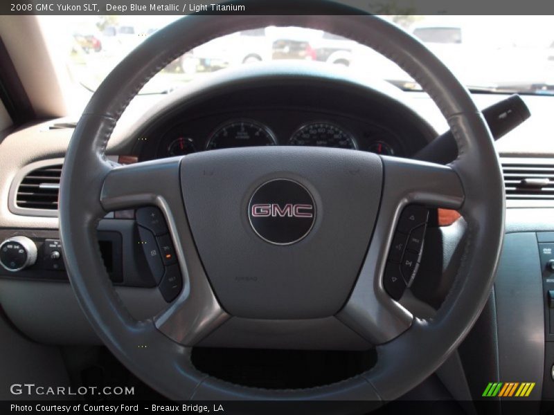 Deep Blue Metallic / Light Titanium 2008 GMC Yukon SLT