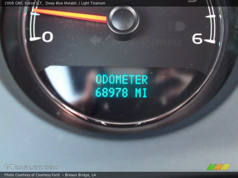Deep Blue Metallic / Light Titanium 2008 GMC Yukon SLT