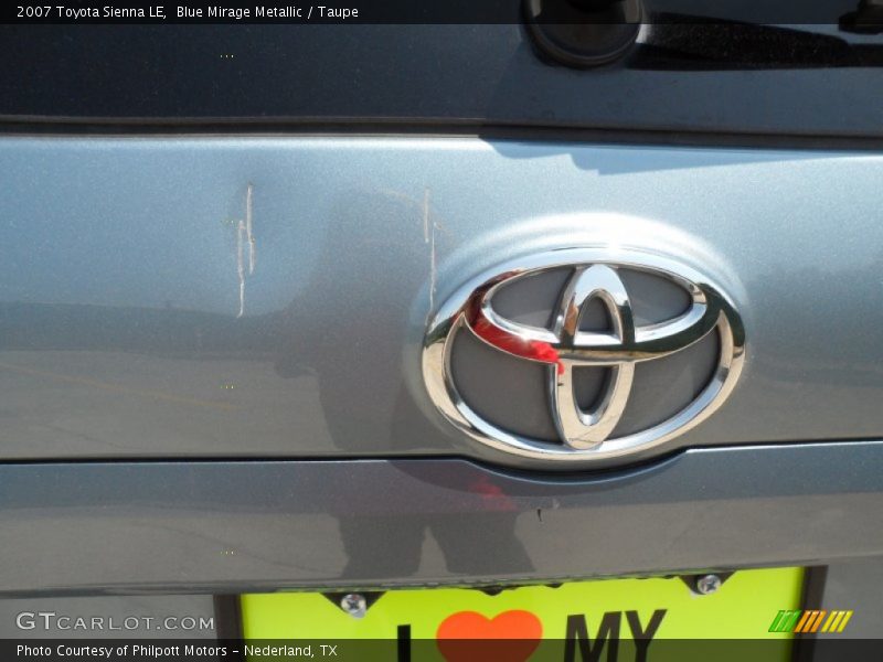 Blue Mirage Metallic / Taupe 2007 Toyota Sienna LE