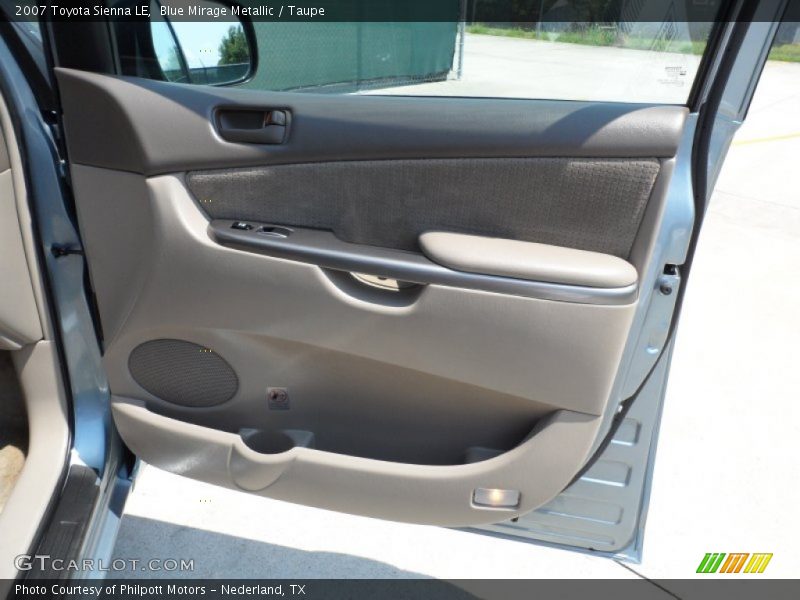 Blue Mirage Metallic / Taupe 2007 Toyota Sienna LE