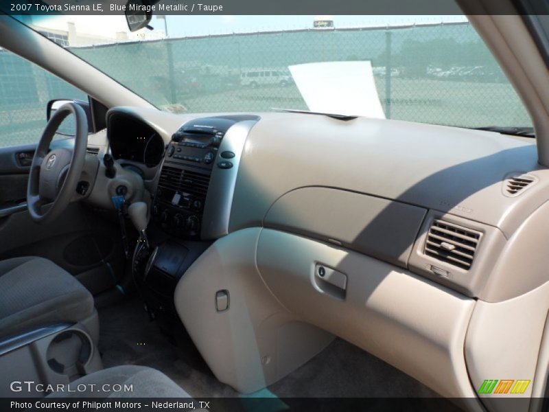 Blue Mirage Metallic / Taupe 2007 Toyota Sienna LE