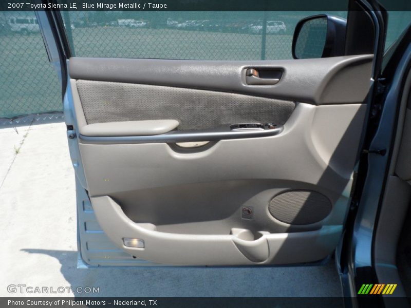 Blue Mirage Metallic / Taupe 2007 Toyota Sienna LE