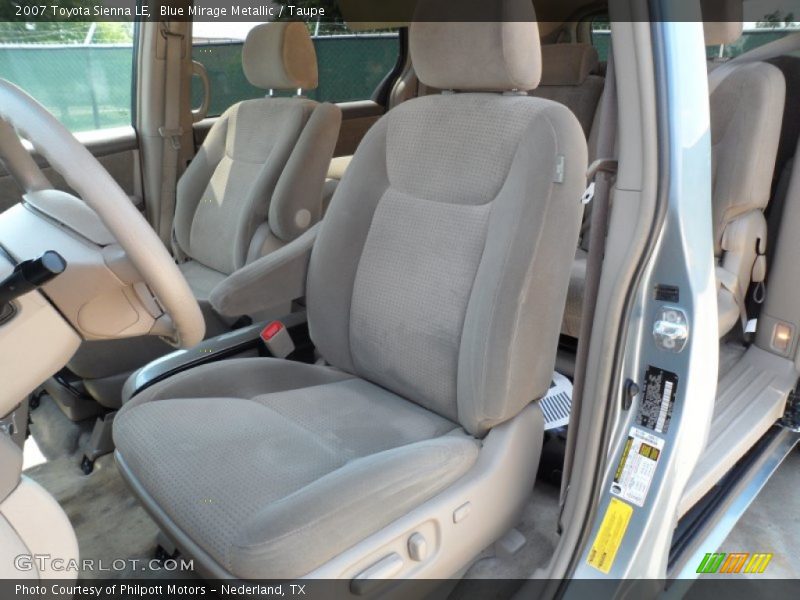 Blue Mirage Metallic / Taupe 2007 Toyota Sienna LE