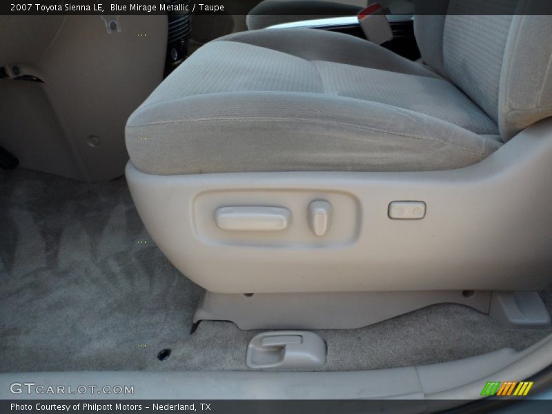 Blue Mirage Metallic / Taupe 2007 Toyota Sienna LE