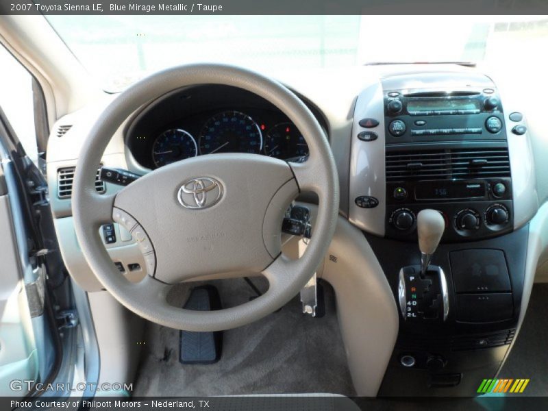Blue Mirage Metallic / Taupe 2007 Toyota Sienna LE