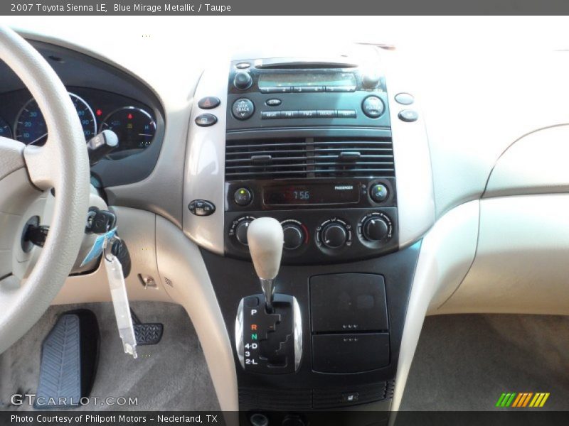 Blue Mirage Metallic / Taupe 2007 Toyota Sienna LE