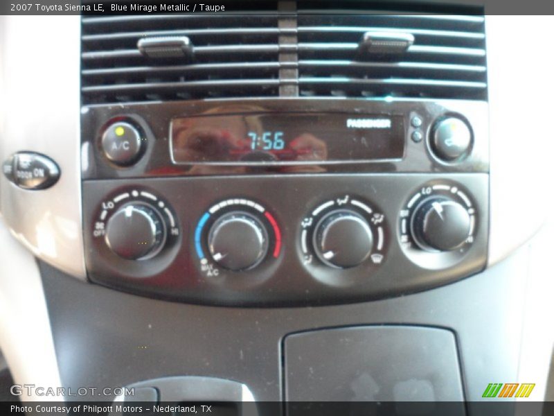 Blue Mirage Metallic / Taupe 2007 Toyota Sienna LE