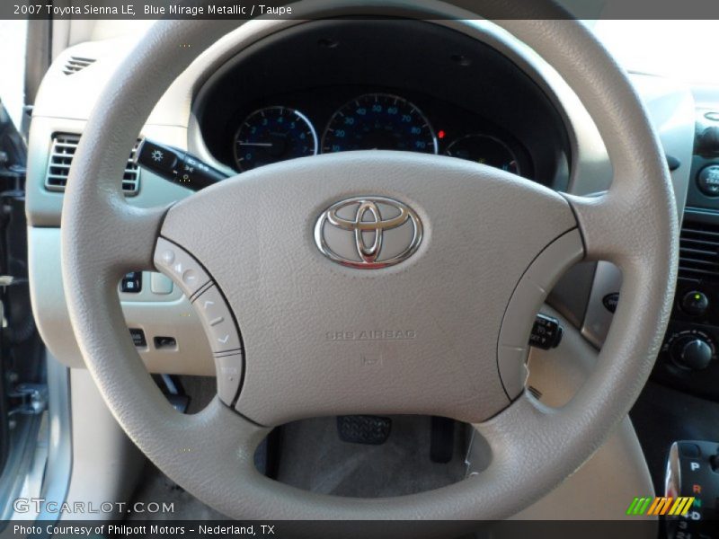 Blue Mirage Metallic / Taupe 2007 Toyota Sienna LE
