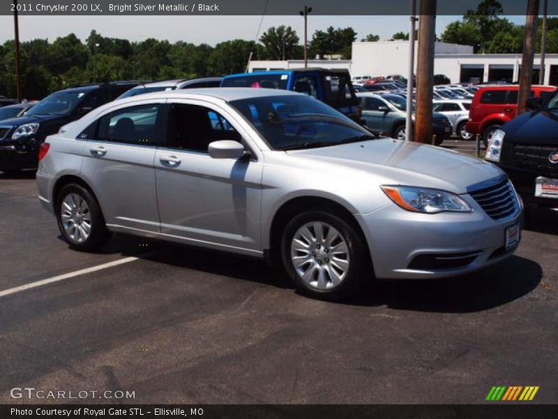 Bright Silver Metallic / Black 2011 Chrysler 200 LX