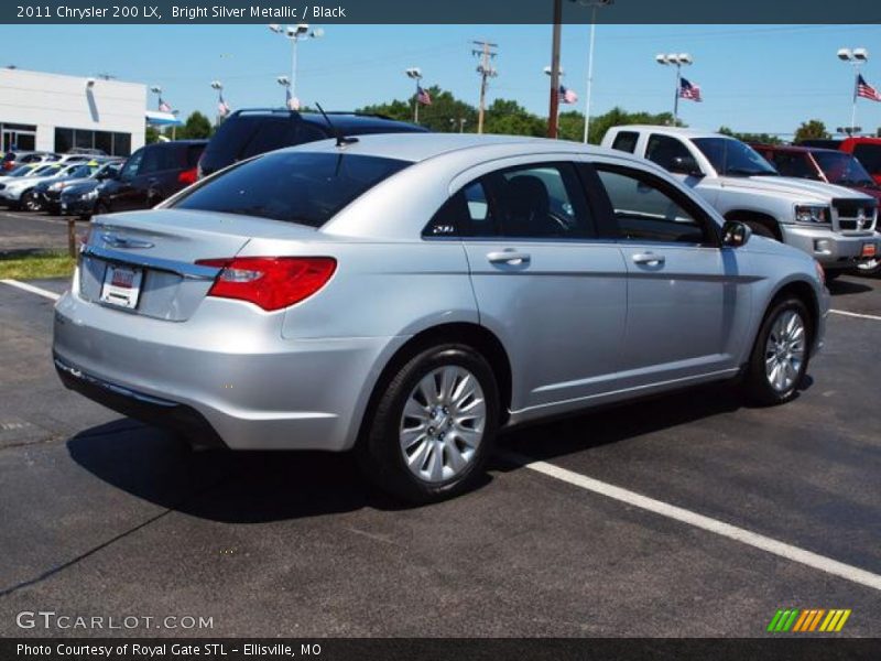 Bright Silver Metallic / Black 2011 Chrysler 200 LX