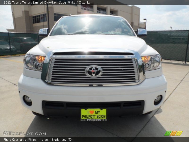Super White / Graphite 2012 Toyota Tundra Limited CrewMax