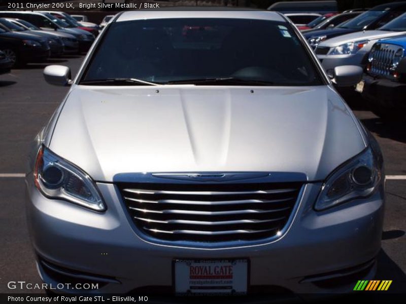 Bright Silver Metallic / Black 2011 Chrysler 200 LX