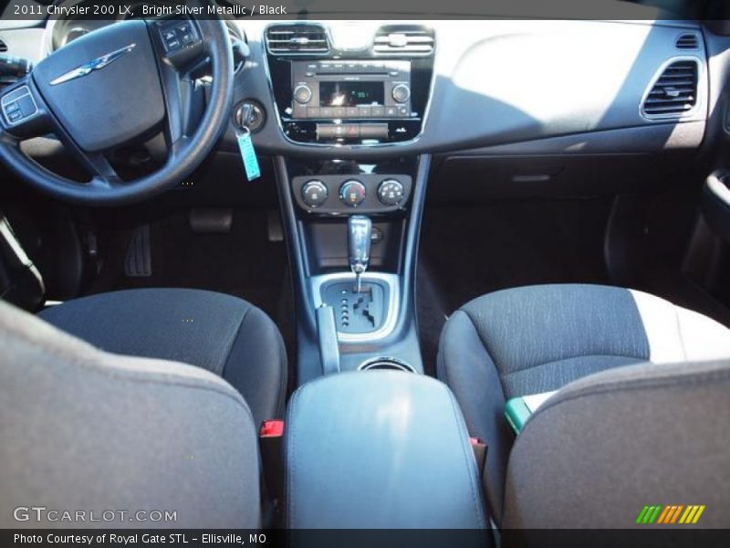 Bright Silver Metallic / Black 2011 Chrysler 200 LX