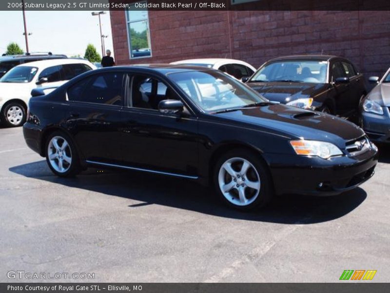 Obsidian Black Pearl / Off-Black 2006 Subaru Legacy 2.5 GT Limited Sedan