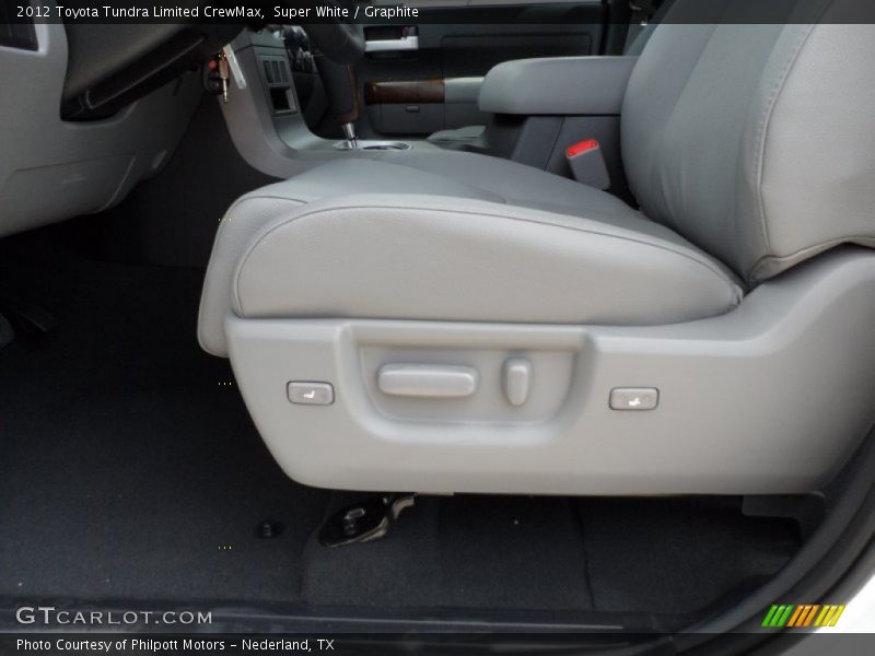 Front Seat of 2012 Tundra Limited CrewMax