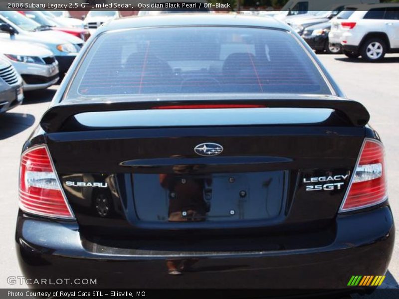 Obsidian Black Pearl / Off-Black 2006 Subaru Legacy 2.5 GT Limited Sedan