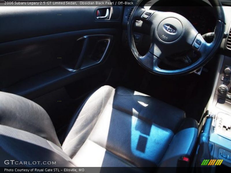 Obsidian Black Pearl / Off-Black 2006 Subaru Legacy 2.5 GT Limited Sedan