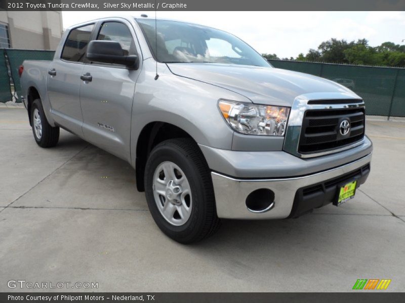Silver Sky Metallic / Graphite 2012 Toyota Tundra CrewMax