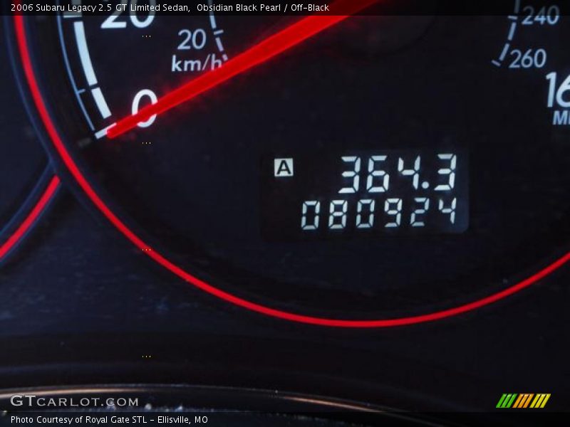 Obsidian Black Pearl / Off-Black 2006 Subaru Legacy 2.5 GT Limited Sedan