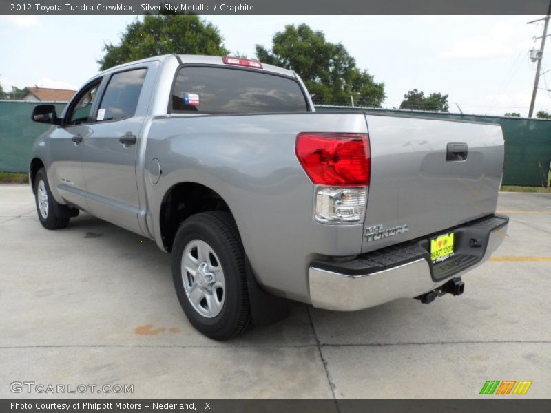 Silver Sky Metallic / Graphite 2012 Toyota Tundra CrewMax