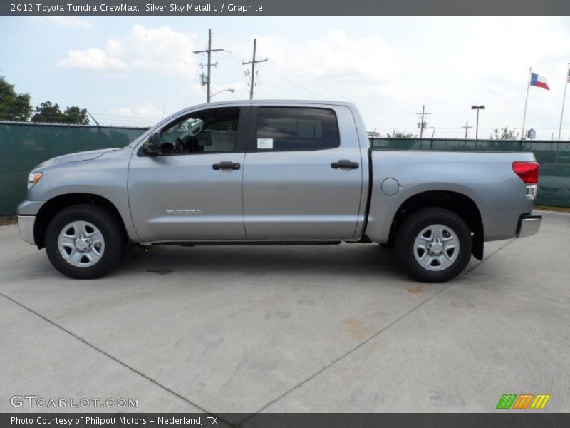 Silver Sky Metallic / Graphite 2012 Toyota Tundra CrewMax