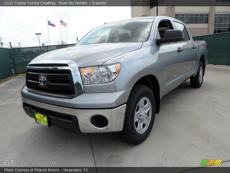 Silver Sky Metallic / Graphite 2012 Toyota Tundra CrewMax