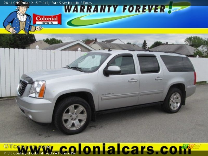 Pure Silver Metallic / Ebony 2011 GMC Yukon XL SLT 4x4