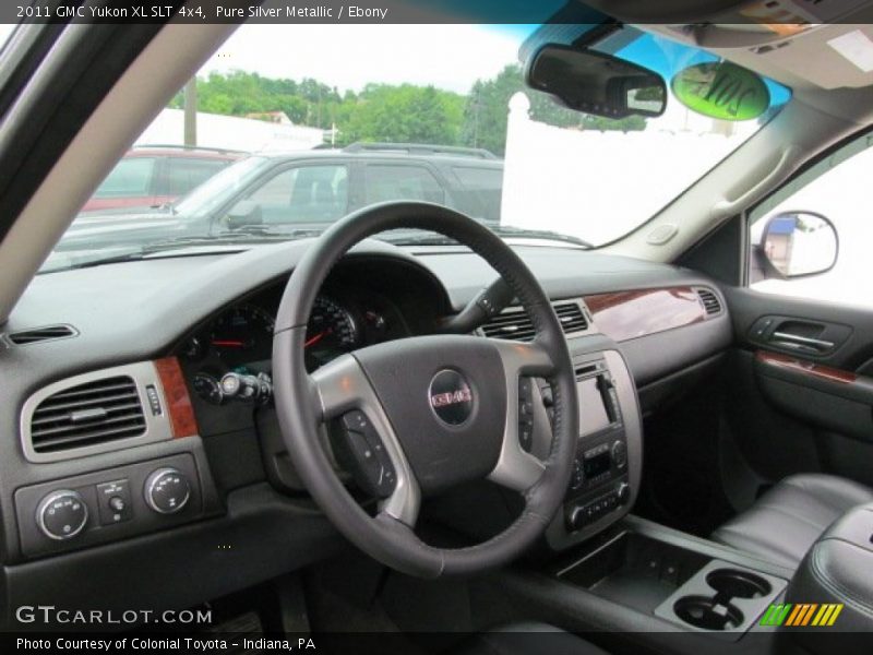 Pure Silver Metallic / Ebony 2011 GMC Yukon XL SLT 4x4