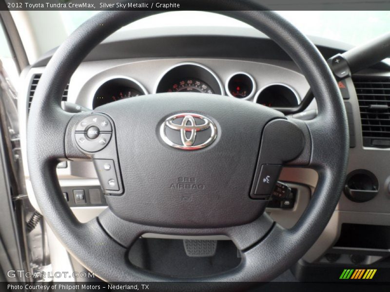 Silver Sky Metallic / Graphite 2012 Toyota Tundra CrewMax