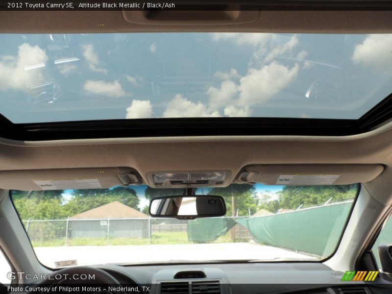 Attitude Black Metallic / Black/Ash 2012 Toyota Camry SE