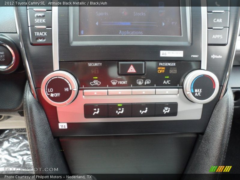 Attitude Black Metallic / Black/Ash 2012 Toyota Camry SE