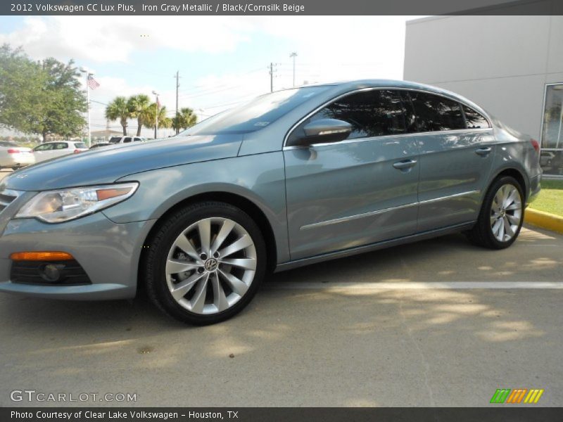 Iron Gray Metallic / Black/Cornsilk Beige 2012 Volkswagen CC Lux Plus