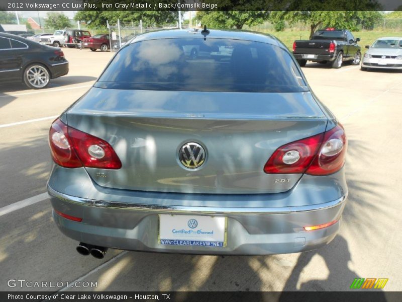 Iron Gray Metallic / Black/Cornsilk Beige 2012 Volkswagen CC Lux Plus