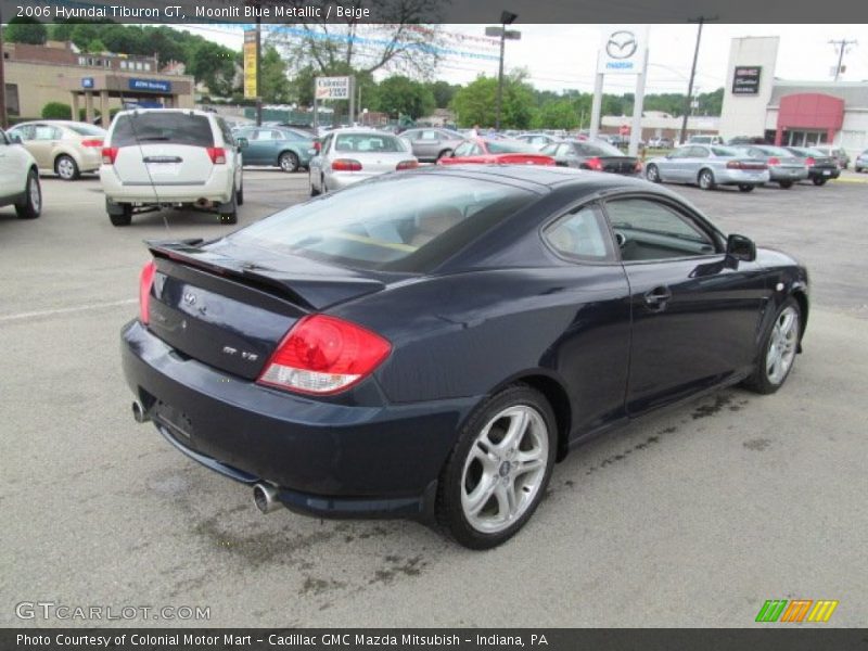 Moonlit Blue Metallic / Beige 2006 Hyundai Tiburon GT