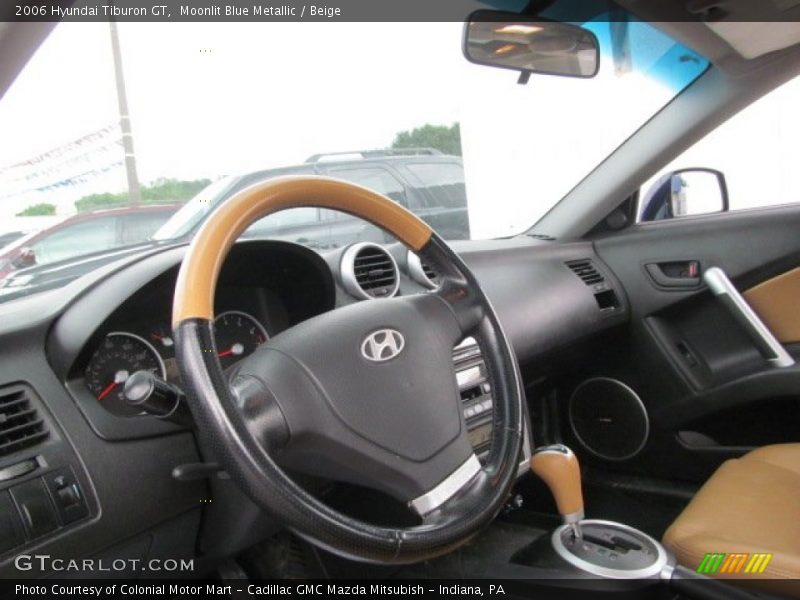 Moonlit Blue Metallic / Beige 2006 Hyundai Tiburon GT