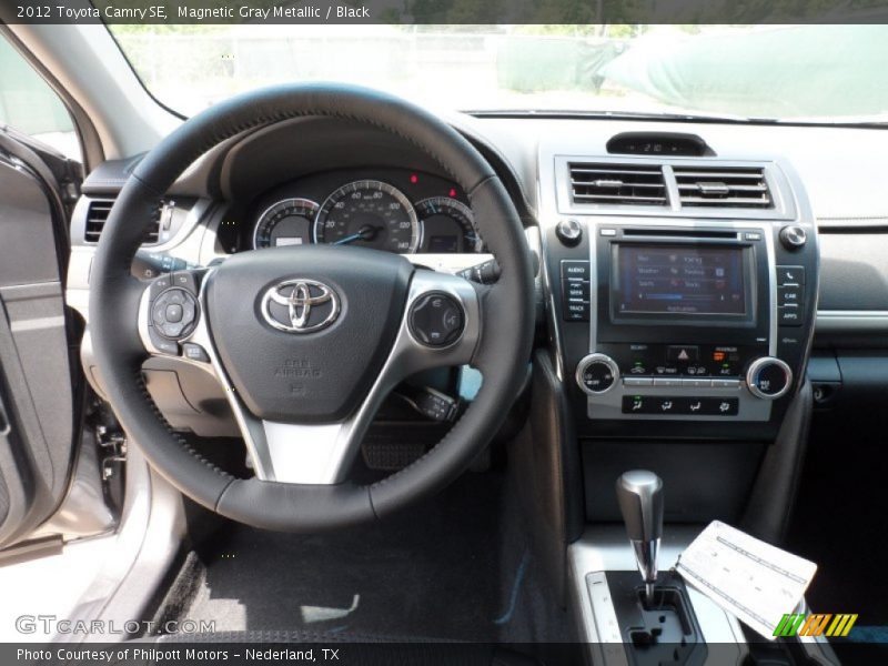Magnetic Gray Metallic / Black 2012 Toyota Camry SE