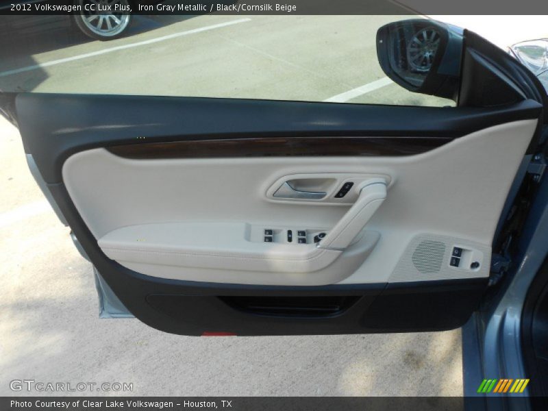 Iron Gray Metallic / Black/Cornsilk Beige 2012 Volkswagen CC Lux Plus