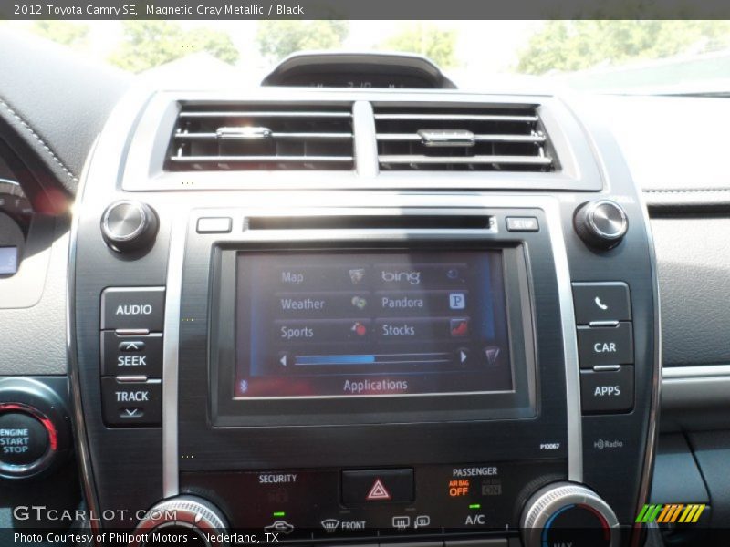 Magnetic Gray Metallic / Black 2012 Toyota Camry SE