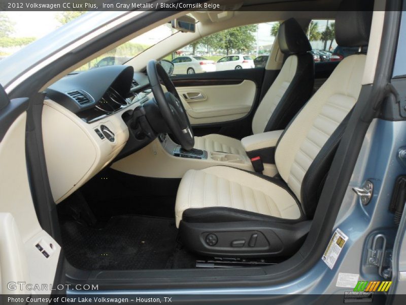 Iron Gray Metallic / Black/Cornsilk Beige 2012 Volkswagen CC Lux Plus